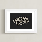 "Hustle" - Art Print in Street by Erin L. Wilson - Framed