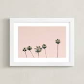 "Five" - Art Print in rose smoke by Caroline Mint - Framed