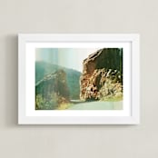 "ombre hills" - Art Print in Forest by AlisonJerry - Framed