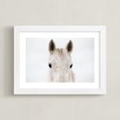 "Pollock" - Art Print in White by Amy Carroll - Framed