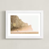 "Gold Coast" - Art Print in Gold by Mike Sunu - Framed