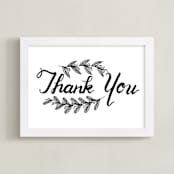"Thank You" - Art Print in black by Ramoncita - aticnomar - Framed