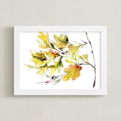 "Bounty" - Art Print in Sap Green by Kelly Ventura - Framed