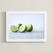 "lime" - Art Print in lime green by Giulia Doyle - Framed