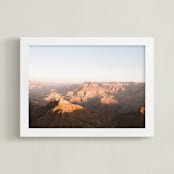 "Morning Light in the Canyon" - Art Print in Desert Sand by Anna Western - Framed