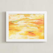 "La Luz" - Art Print in Southern Sun Yellow by Mya Bessette - Framed
