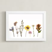 "Spring Gathering" - Art Print in Grey Surprise by Shannon - Framed