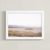 "Soft Desert Sunset" - Art Print in Desert Sunset Peach by Anna Western - Framed