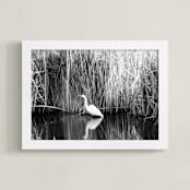"Safe place" - Art Print in black and white by NSMARK - Framed
