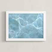 "Cadence." - Art Print in Blue by Laura Browning - Framed