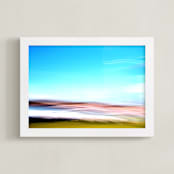 "Abstractscape20" - Art Print in multi-colored by NSMARK - Framed