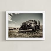 "Cars of Bodie, CA :: III" - Art Print in Pewter by Kellie Medivitz - Framed