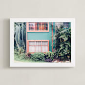 "La Casita" - Art Print in Tropical Green by Kaitlin Rebesco - Framed