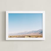"Highway 395" - Art Print in Desert Mauve by Anna Western - Framed
