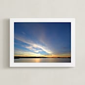 "Sunset 101" - Art Print in Sunny Gold by NSMARK - Framed
