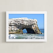 "Natural Bridge" - Art Print in water-green by NSMARK - Framed
