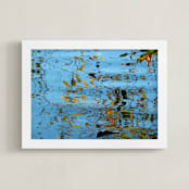 "Autumn Dreams" - Art Print in watery blue by Sea and Sky - Framed