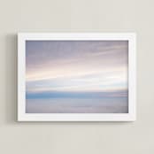 "High Above the Clouds" - Art Print in Sky Pink by Gray Star Design - Framed