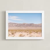 "Desert Foothills" - Art Print in Desert Sand by Anna Western - Framed