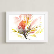 "September" - Art Print in Soft Pink by Mya Bessette - Framed