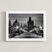 "Charles Morning" - Art Print in Black and White by Mark Kirby - Framed