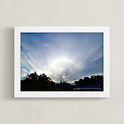 "Sun behind clouds" - Art Print in Multi-colored by NSMARK - Framed