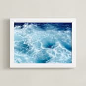 "Having the Blues" - Art Print in Navy by Carole Crohan - CaroleeXpressions - Framed