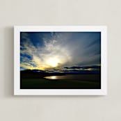 "Through clouds" - Art Print in Multi-colored by NSMARK - Framed
