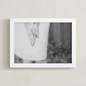 "Fresh Manicure" - Art Print in Gray by Whitney Deal - Framed