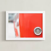 "Ramble In Red" - Art Print in Ramble Red by Sheila Corcoran - Framed