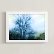 "Storm Beauty" - Art Print in Storm Blue by Monica Janes Fine Art - Framed