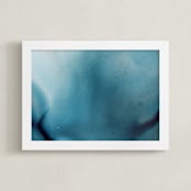 "Night Swim" - Art Print in Night Sea by Michelle Waldie - Framed