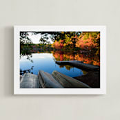 "Season's End" - Art Print in Autumn Glow by Mark Kirby - Framed