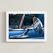 "Turquoise Ride" - Art Print in Brilliant Blue by Donna Rosser - Framed