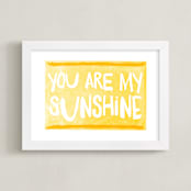 "My Sunshine Love" - Art Print in Sunshine by Kerry Doyle - Framed