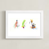 "On the Fly 2" - Art Print in Lime Green by Stacey Brod - Framed