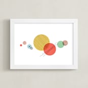 "Wonderful Solar System" - Art Print in Carnival by Jessie Steury - Framed