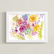 "For Nev" - Art Print in Fuchsia by Mya Bessette - Framed