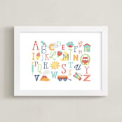 "chatterbox" - Art Print in rainbow sprinkles by peetie design - Framed