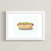 "Quite Frankly" - Art Print in brick red by Jackie Graham - Framed