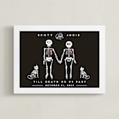 "Jodie Until Death" - Art Print in Charcoal by Katie Zimpel - Framed