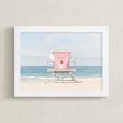 "Tower 6 #1" - Art Print in Pretty in Pink by Shannon Howard - Framed