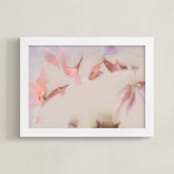 "Somewhere Beyond myself" - Art Print in passionfruit by raven erebus - Framed