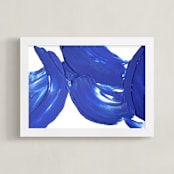 "Take To Flight" - Art Print in Royal Blue by Sarah Lund - Framed
