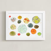 "Fall on the Mind" - Art Print in Rust by Nicole Winn - Framed