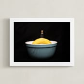 "B Is For Banana" - Art Print in Black by AMANDA LOMAX - Framed