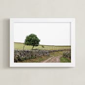 "Derbyshire" - Art Print in Foliage by Heather Deffense - Framed