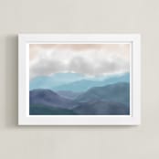 "Overcast" - Art Print in Frost by Roopali - Framed