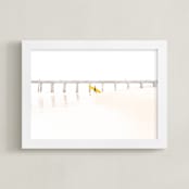 "In Stride" - Art Print in Sand by Mike Sunu - Framed