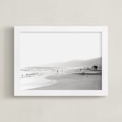 "Malibu in Blanc" - Art Print in Blanc by Shannon Howard - Framed